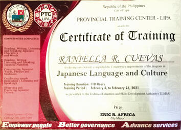Japanese Language and Culture Training