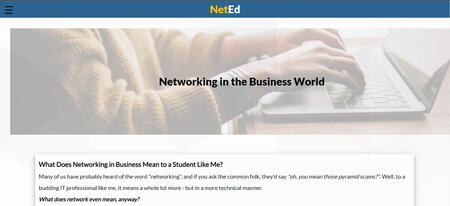 NetEd - A Simple Educational Website